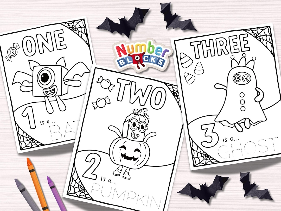 number blocks coloring pages