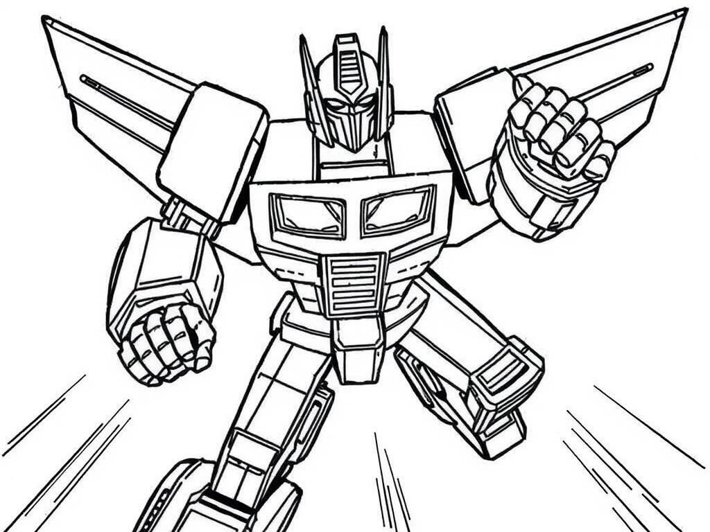 Optimus Prime Coloring Page Free Printable Coloring Page