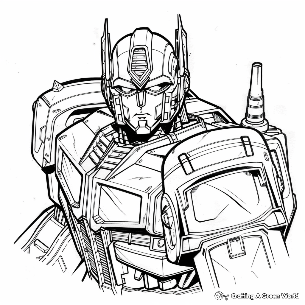 Optimus Prime Color Page