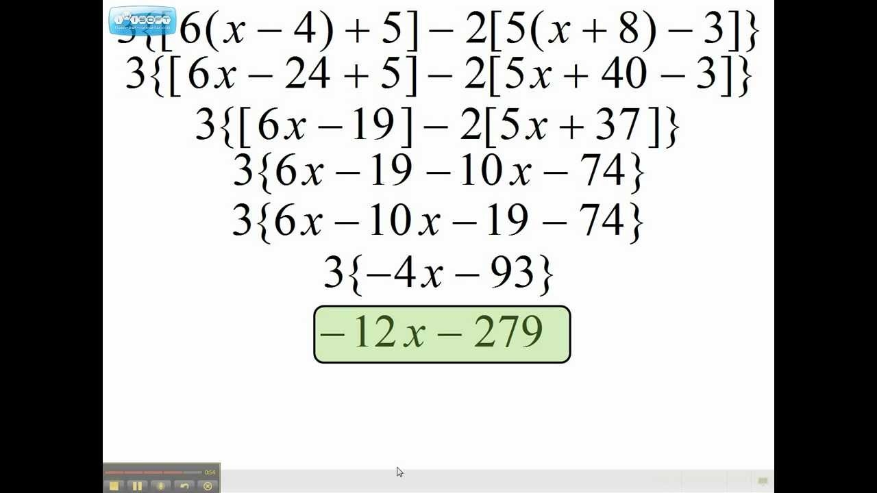 Order Of Operations Advanced YouTube