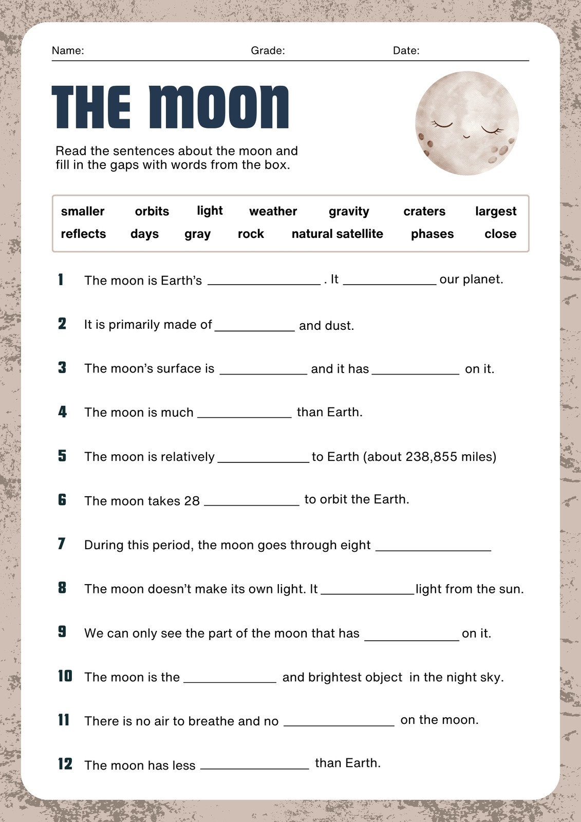 Page 3 Free Printable 3rd Grade Reading Worksheet Templates Canva