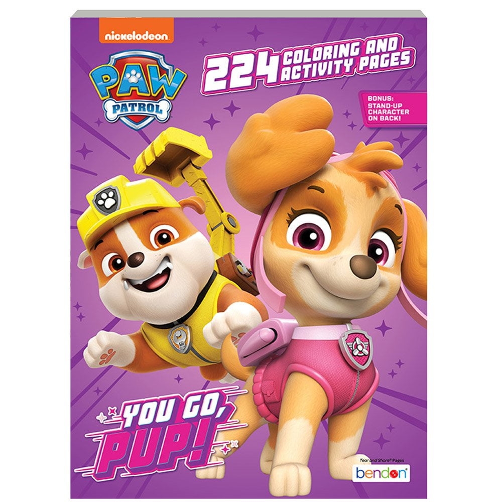 Paw Patrol Coloring And Activity Book 224 Pages Includes Crayon Gift For Kids Walmart