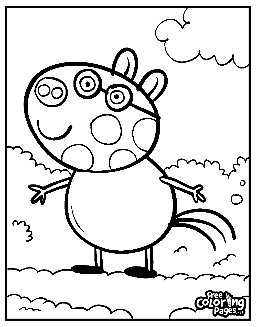 Peppa Pig Coloring Pages Free Coloring Pages