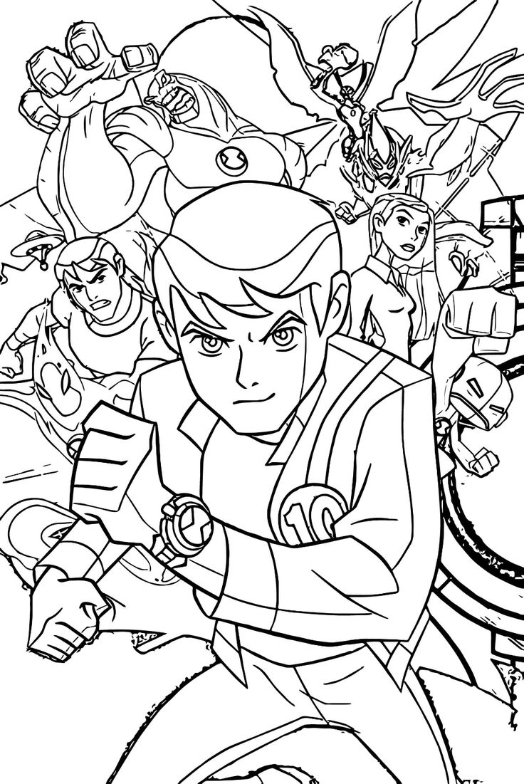 ben ten coloring sheets ben ten coloring sheets