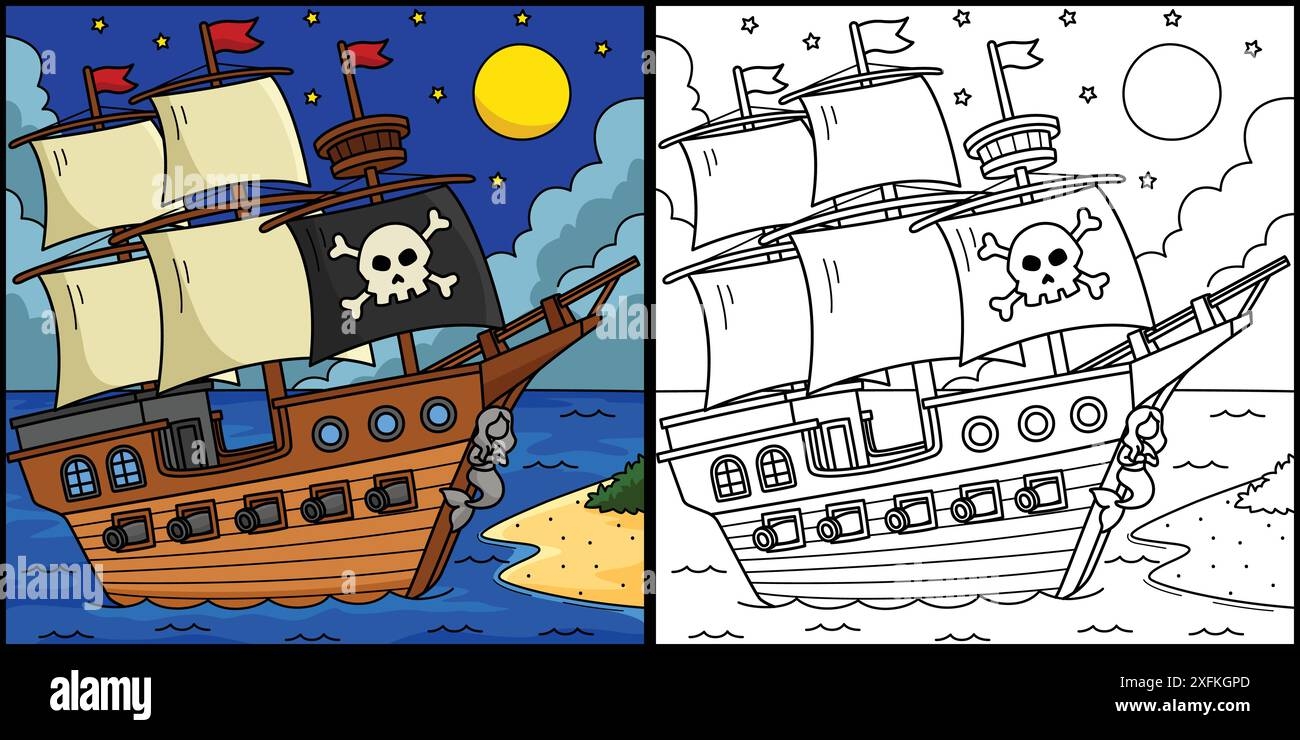 pirate ship coloring page pirate ship coloring page