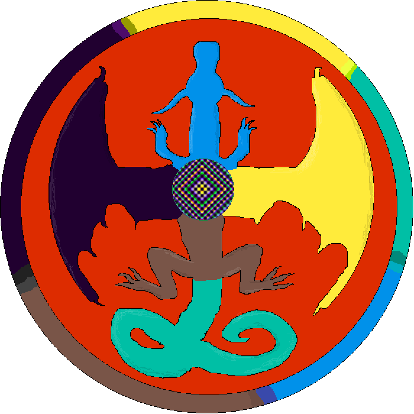 Pixilart Wings Of Fire Logo By Madelinemaurice