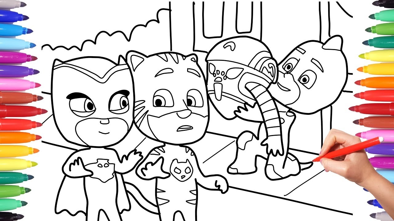 pj masks coloring pages