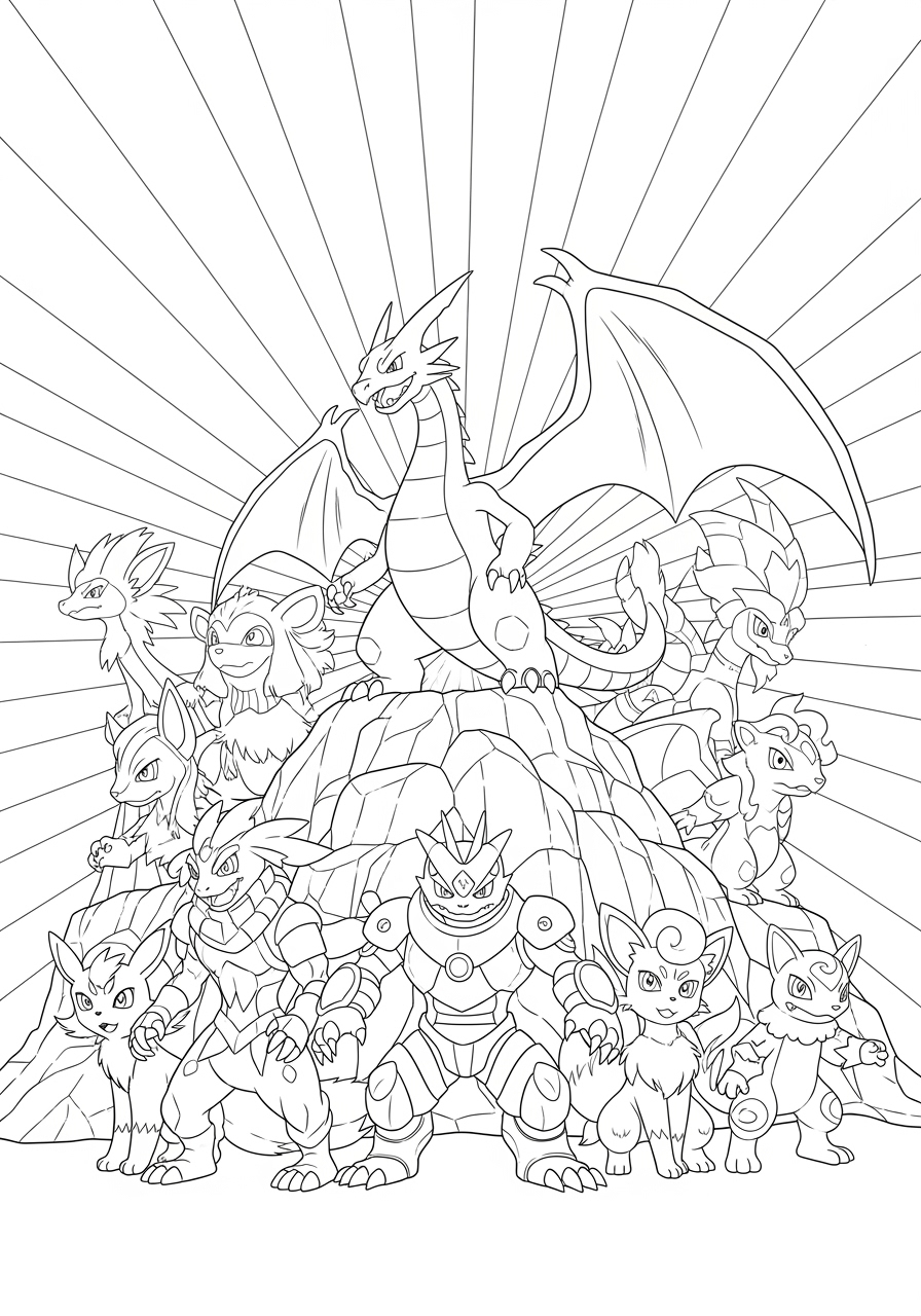 coloring pages of legendary pokemon