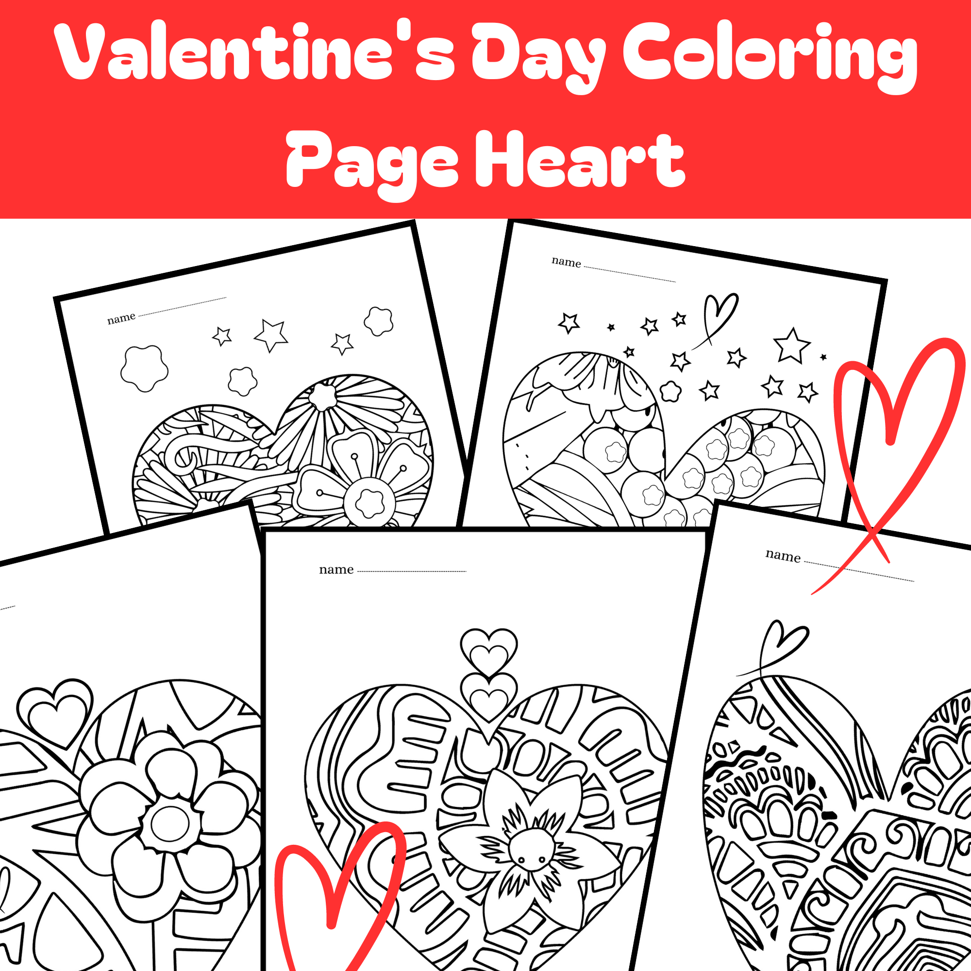Valentine’s Day Coloring Sheets