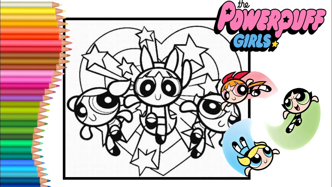 Power Puff Girls Coloring Pages Blossoms Bubbles And Buttercup Coloring YouTube Power Puff Girls Coloring Pages Blossoms Bubbles And Buttercup Coloring YouTube