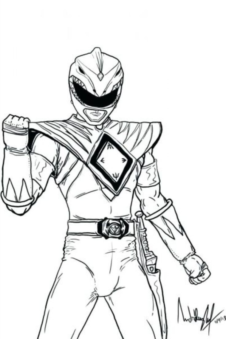 coloring pages of power rangers