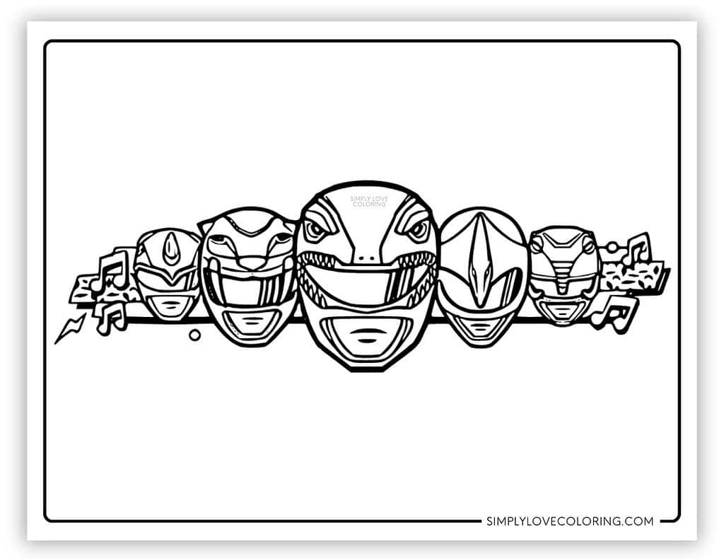 Power Rangers Coloring Pages Free PDF Printables Simply Love Coloring