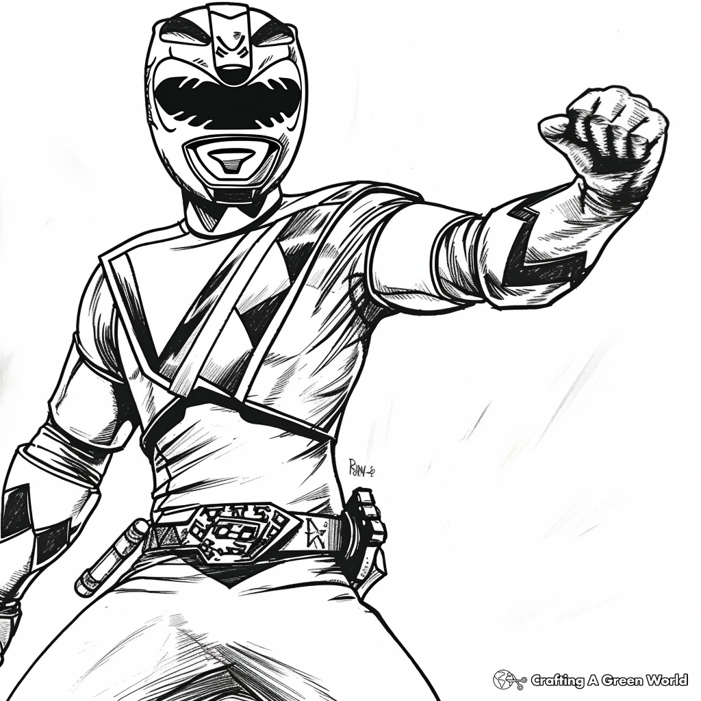 power ranger coloring page