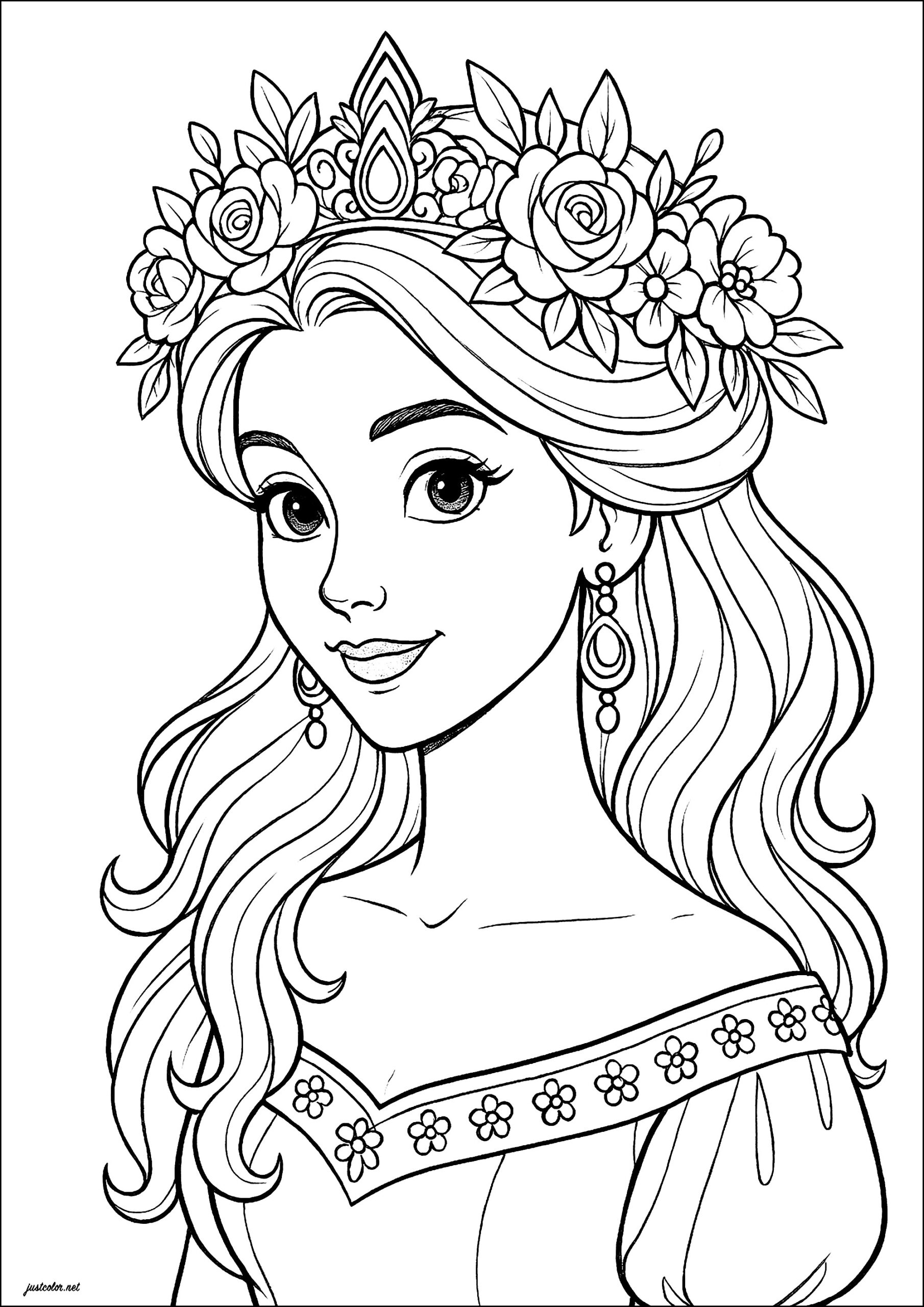 Printable Princess Coloring Pages