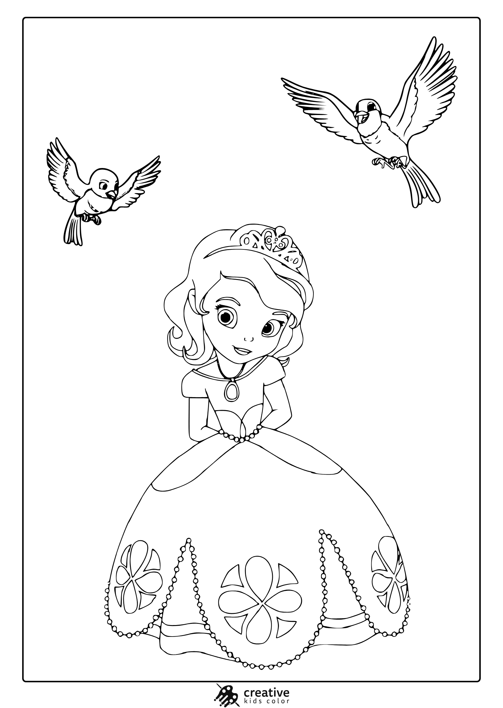printable princess coloring pages