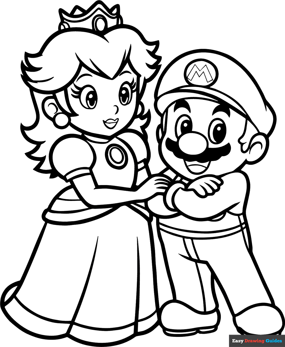 Mario Characters Coloring Pages
