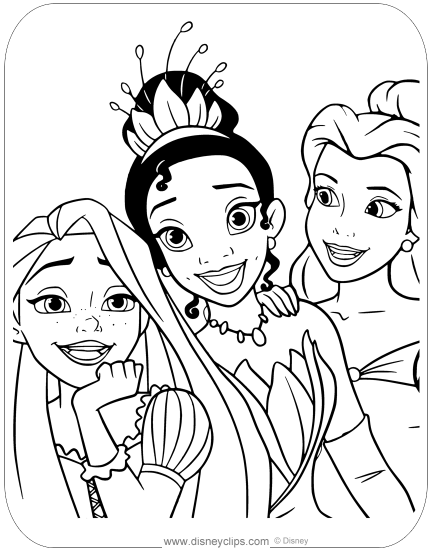 princess coloring sheets printable