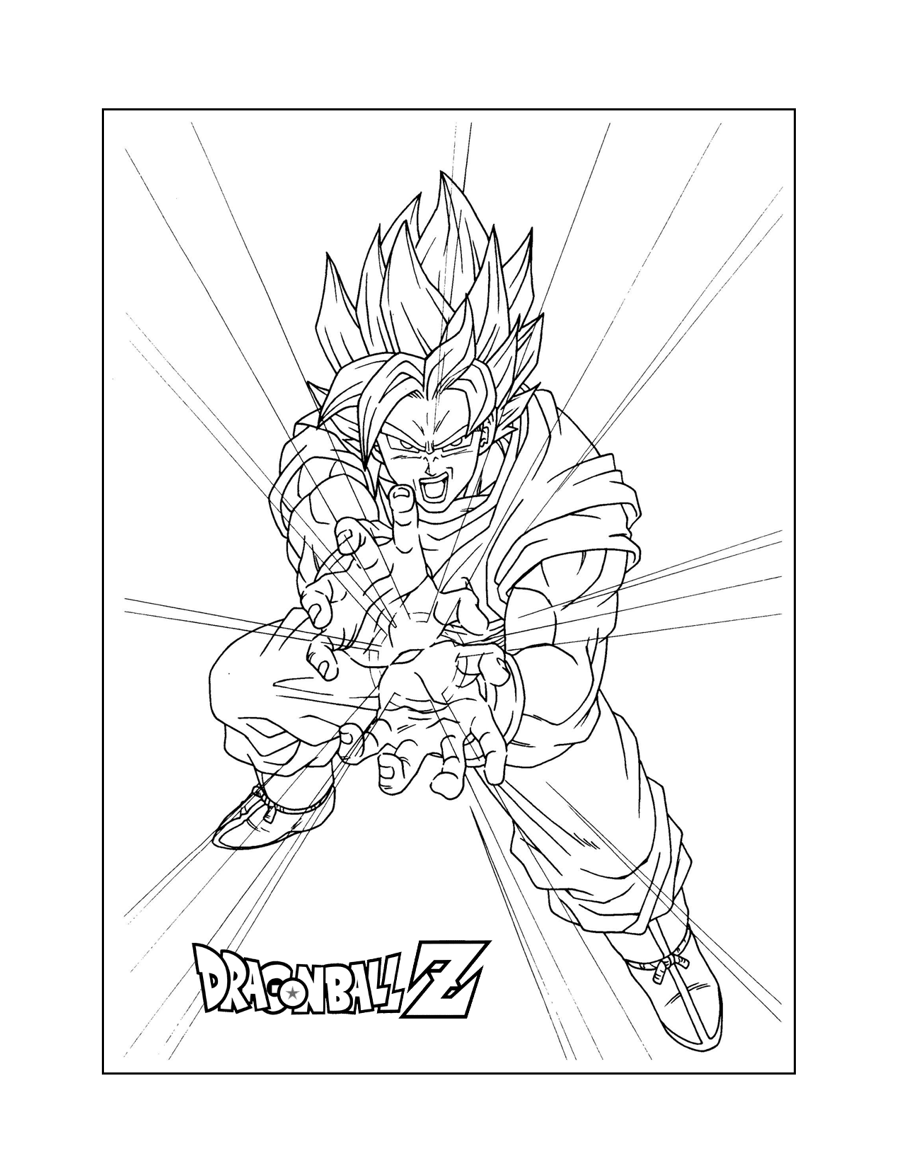 Printable Dragon Ball Z Coloring Pages Goku Black Coloring Page Easy Drawing Guides