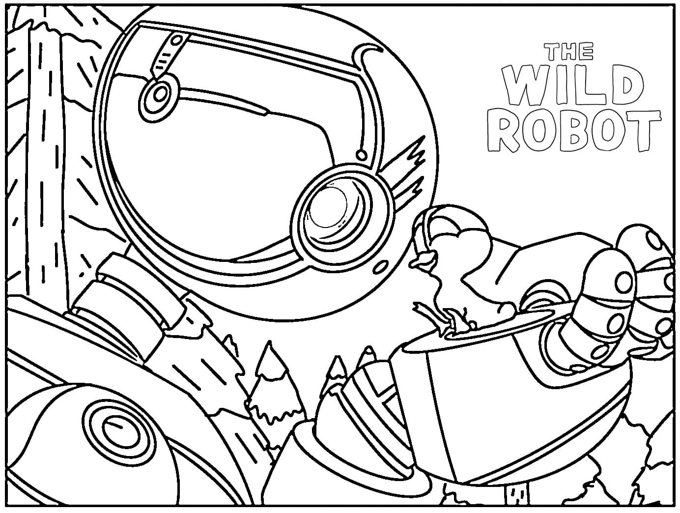 wild robot coloring page