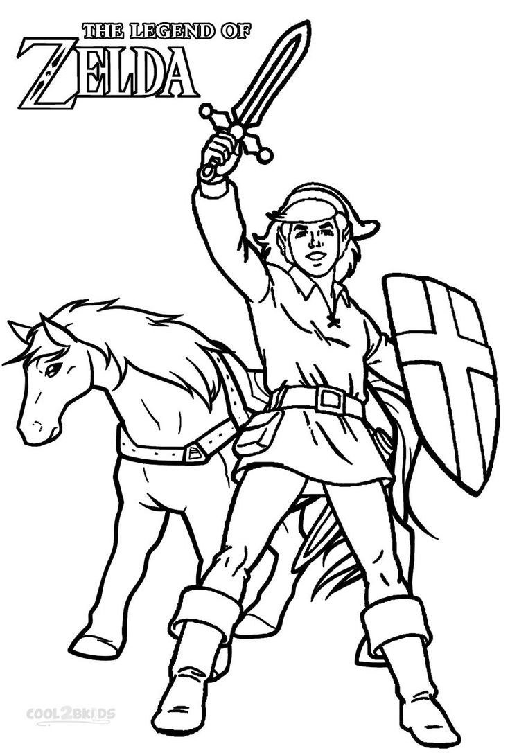 Printable Zelda Coloring Pages For Kids