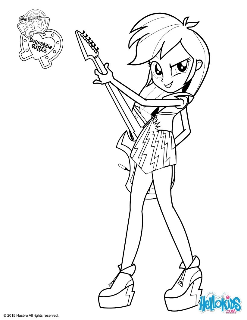 Rainbow Dash Coloring Pages Hellokids Rainbow Dash Coloring Pages Hellokids