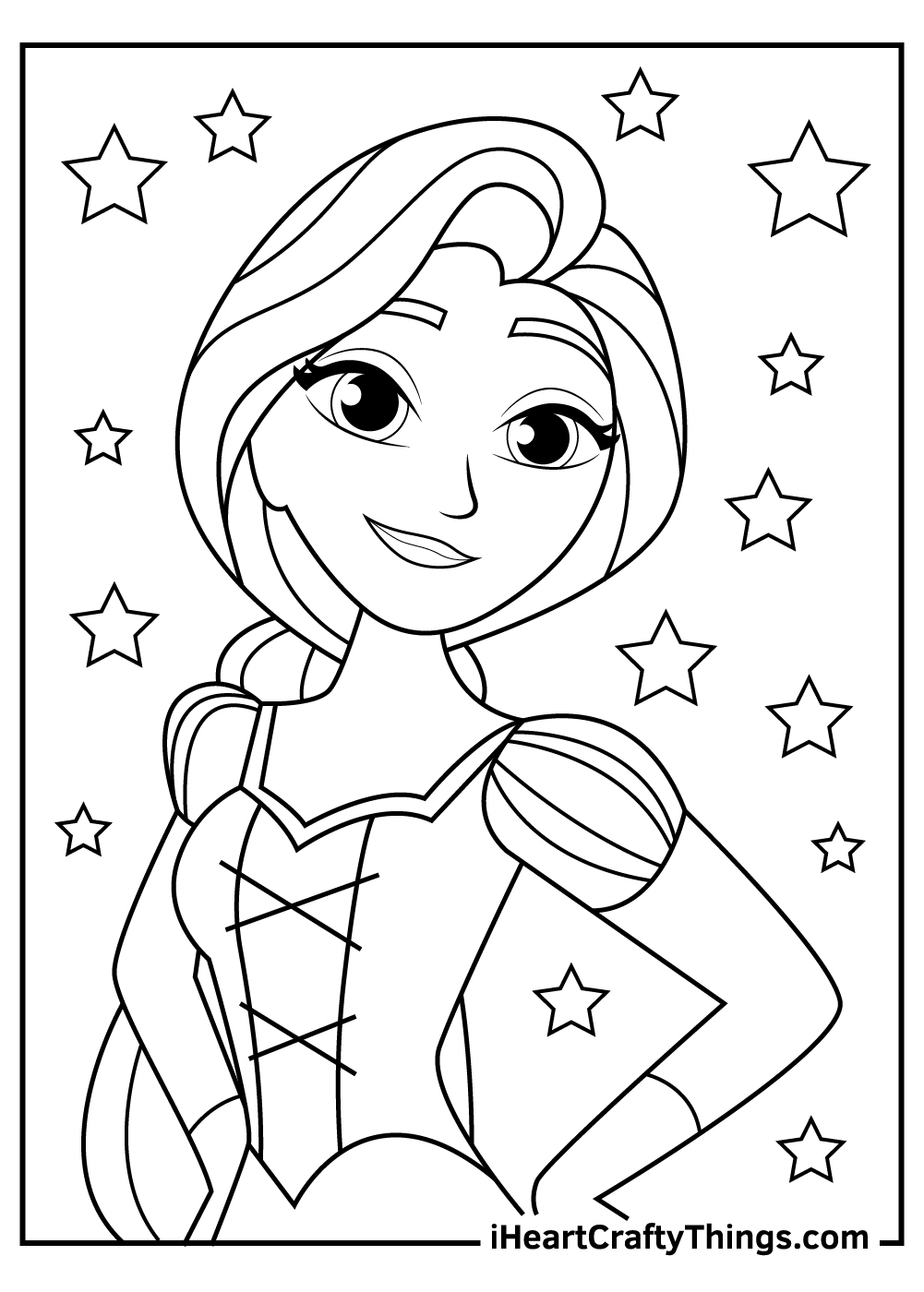 princess rapunzel coloring pages