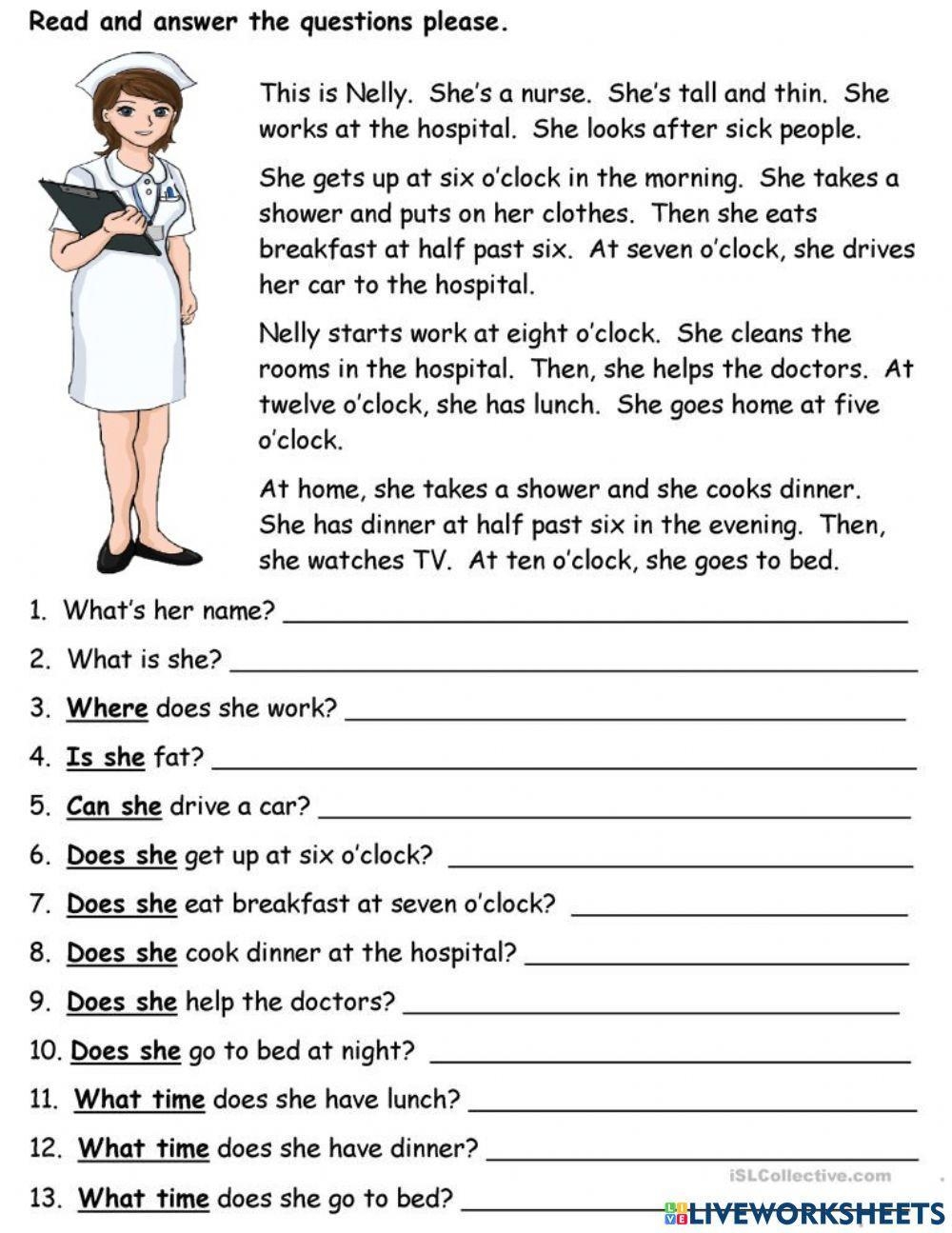 Reading Comprehension Grade 2 Worksheet Worksheets Library