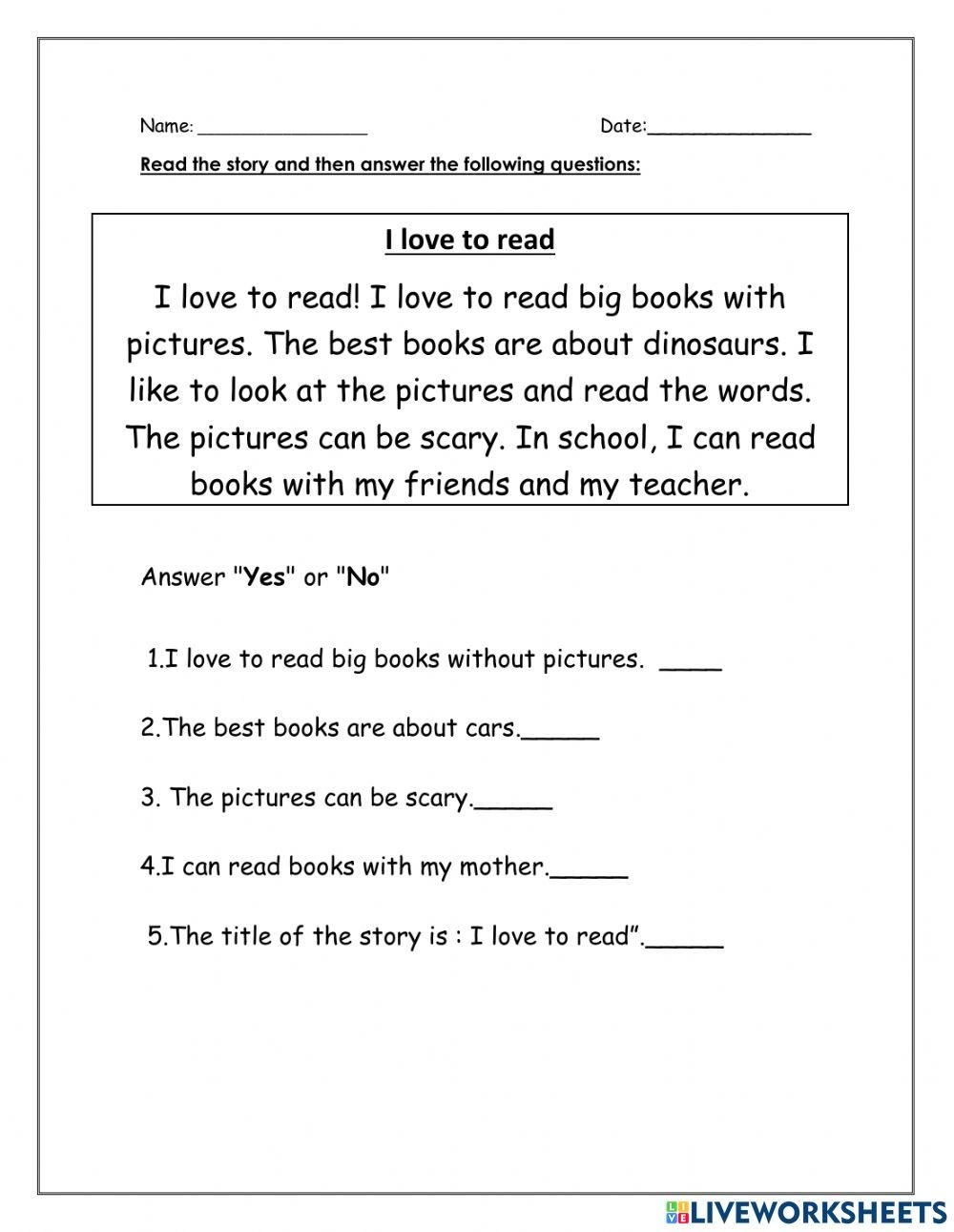 comprehension worksheets for grade 2