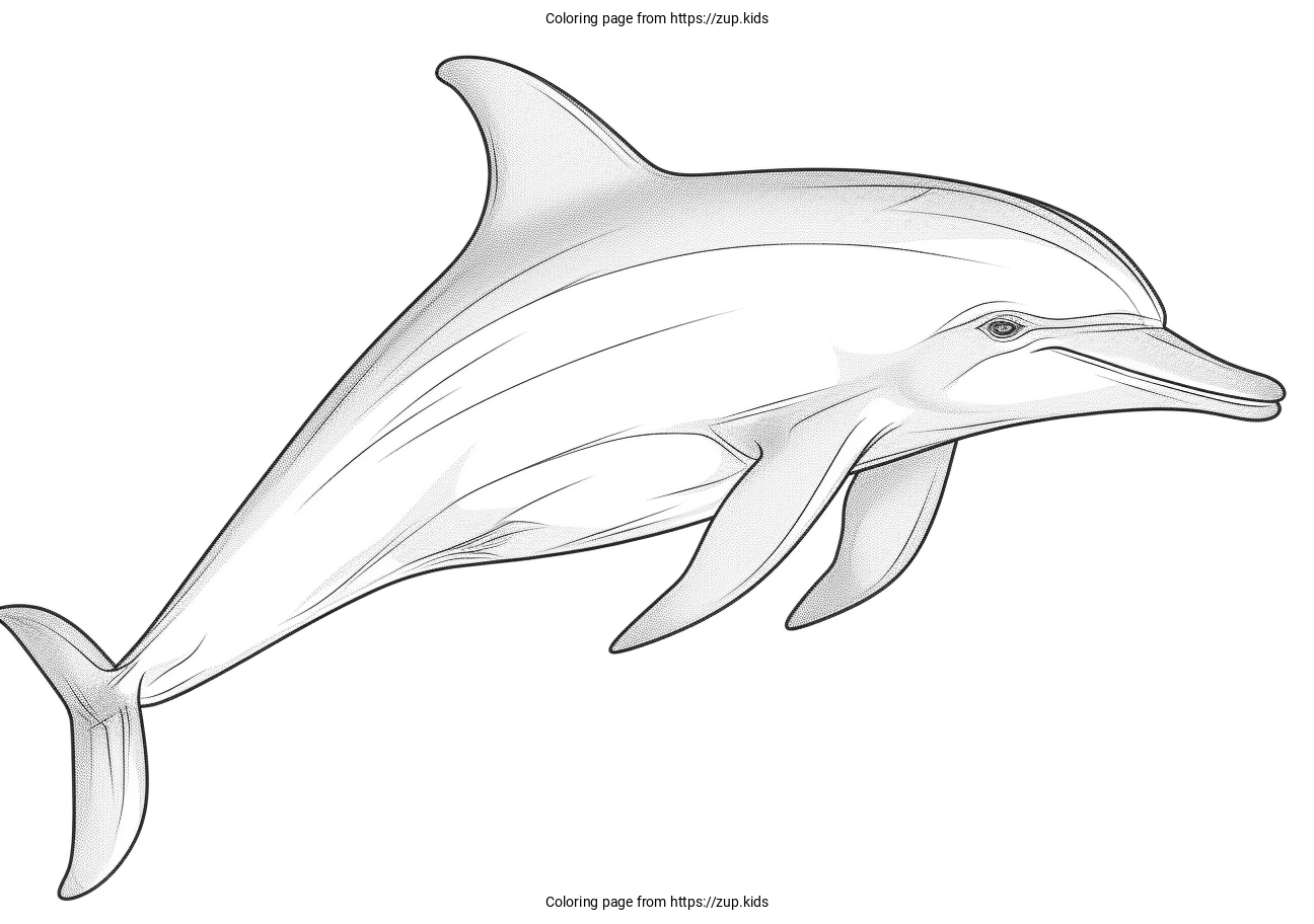 dolphin pictures to color