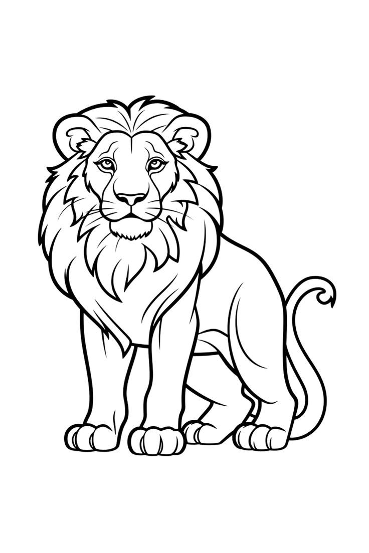 Roar Into Summer Fun With A Majestic Lion Coloring Page Roar Into Summer Fun With A Majestic Lion Coloring Page