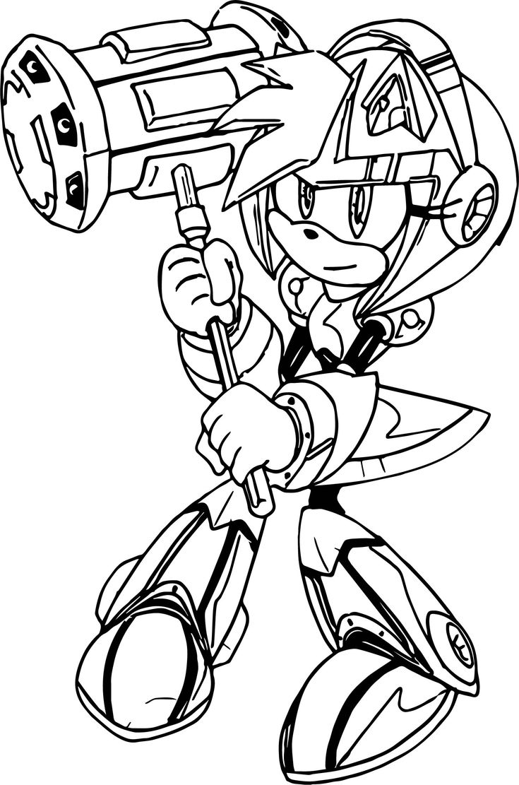 Robot Amy Rose Coloring Page Wecoloringpage Robot Amy Rose Coloring Page Wecoloringpage