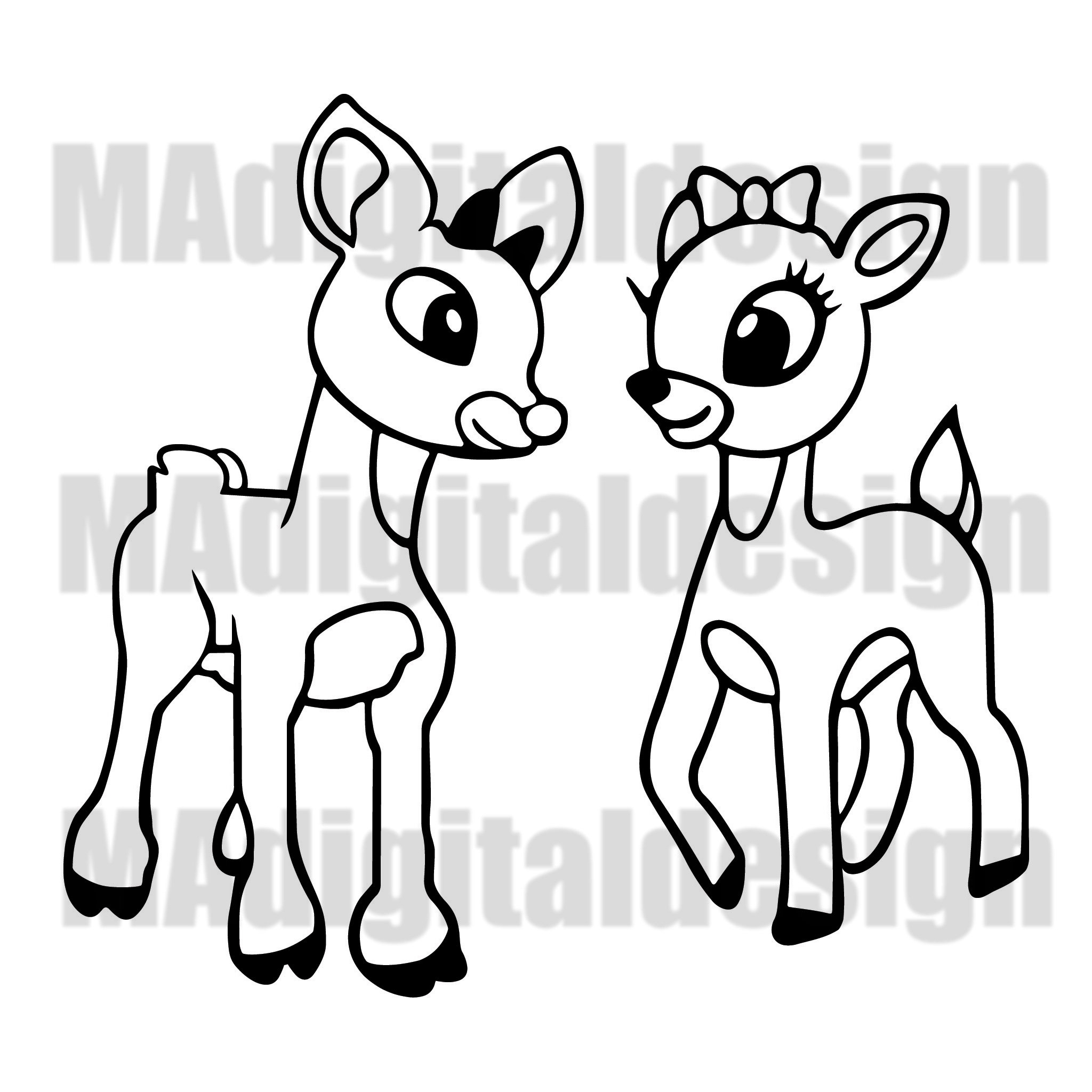 Rudolph From The Classic Movie Rudolph The Red Nosed Reindeer Coloring Page Pdf File For Holiday Parties Teachers Home School And More Etsy Norway