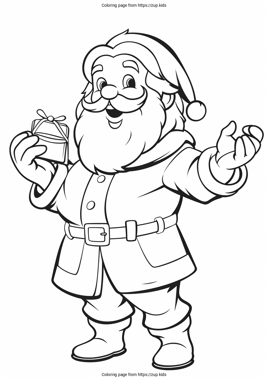 santa claus coloring pages