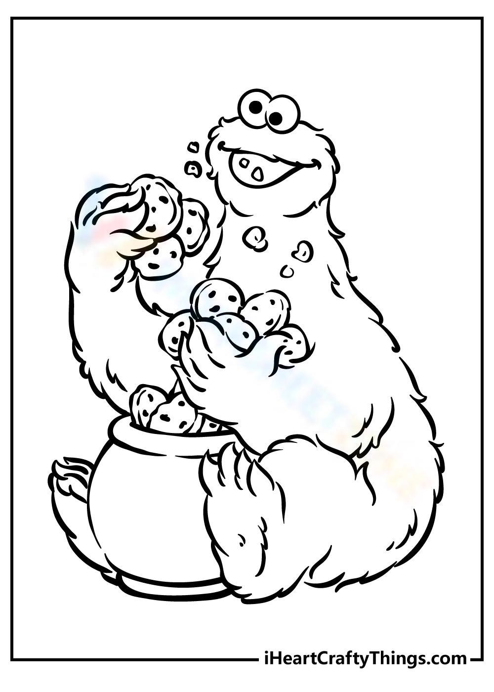 Sesame Street Coloring Pages Printables Worksheetzone Coloring