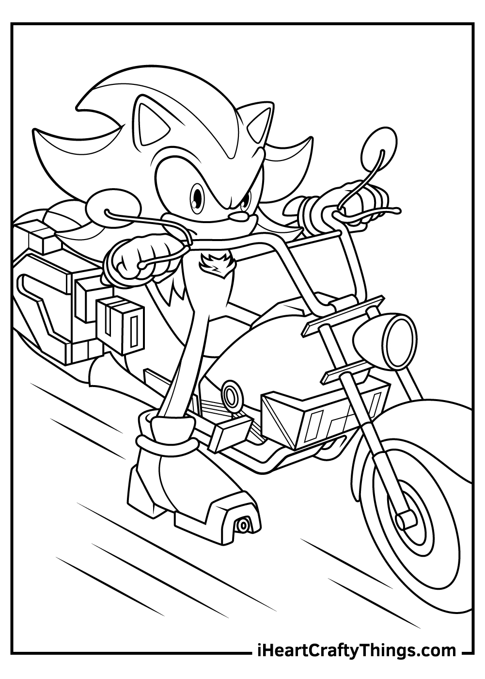 Shadow The Hedgehog Coloring Sheets