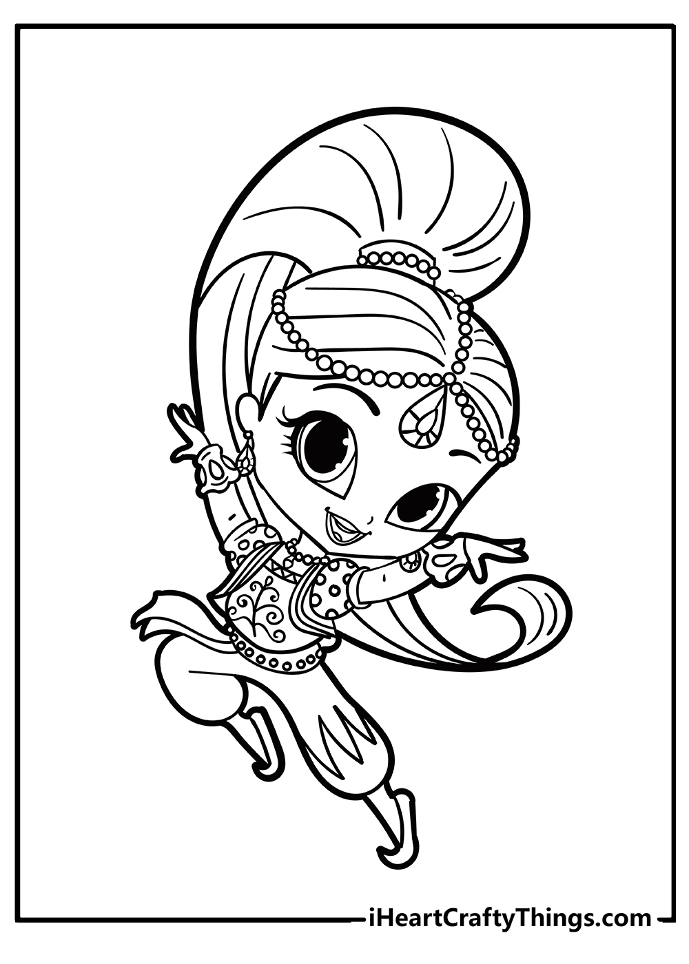 Shimmer And Shine Coloring Pages