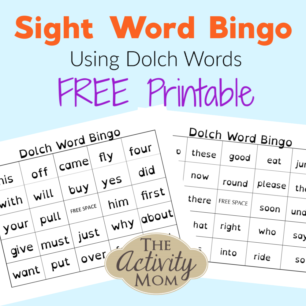 dolch kindergarten sight words