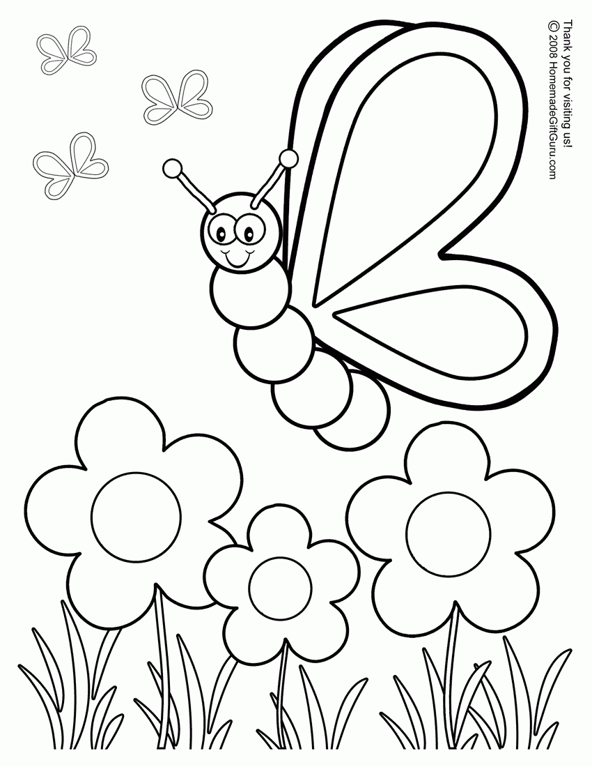 Printable Butterfly Coloring Pages