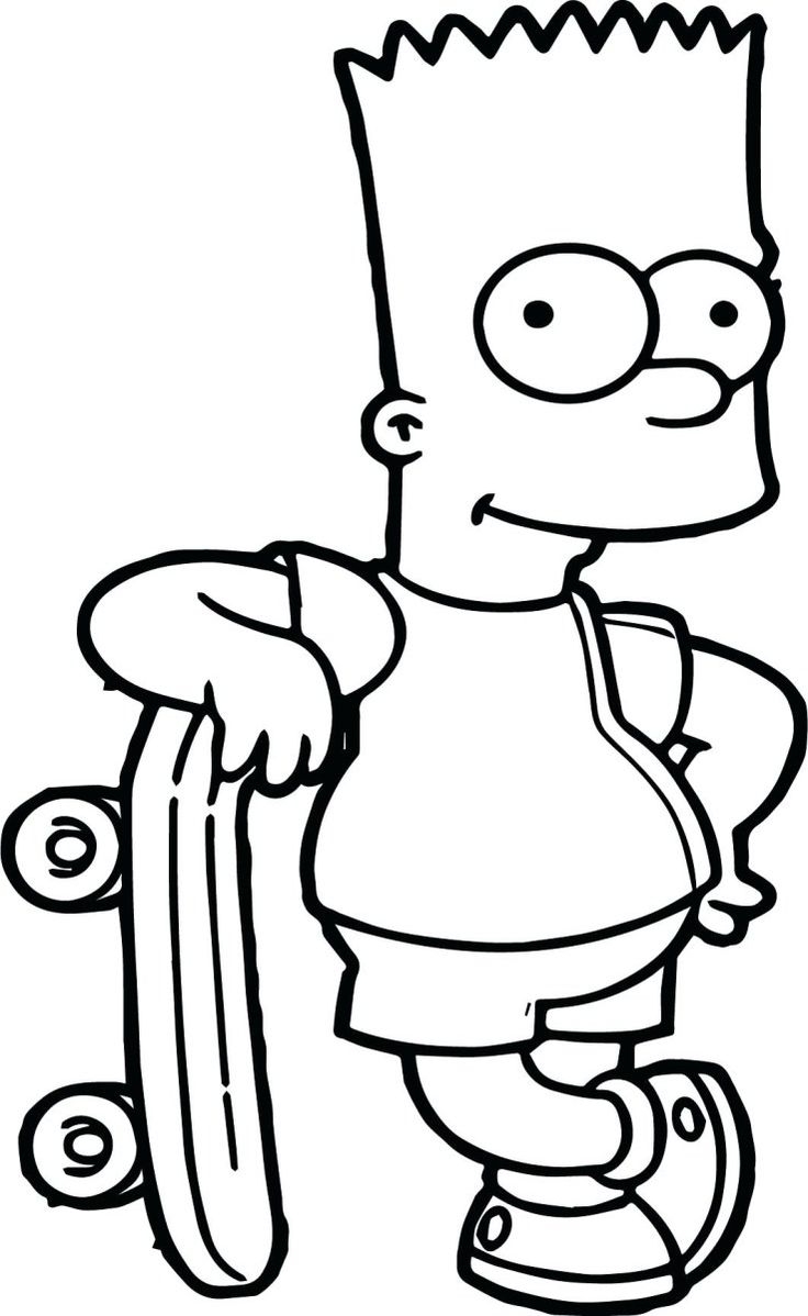 Bart Simpson Coloring Pages