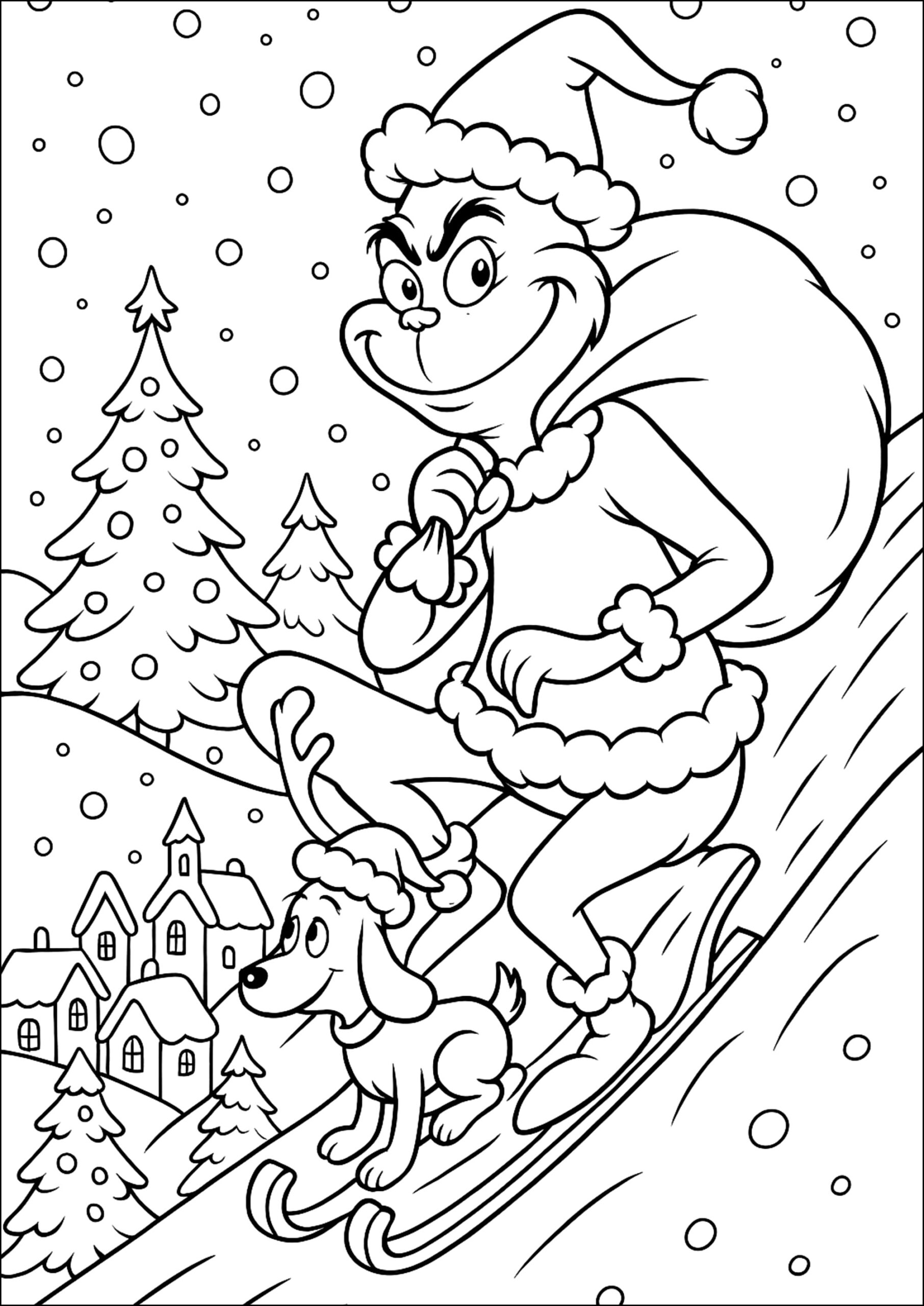 The Grinch Coloring Pages