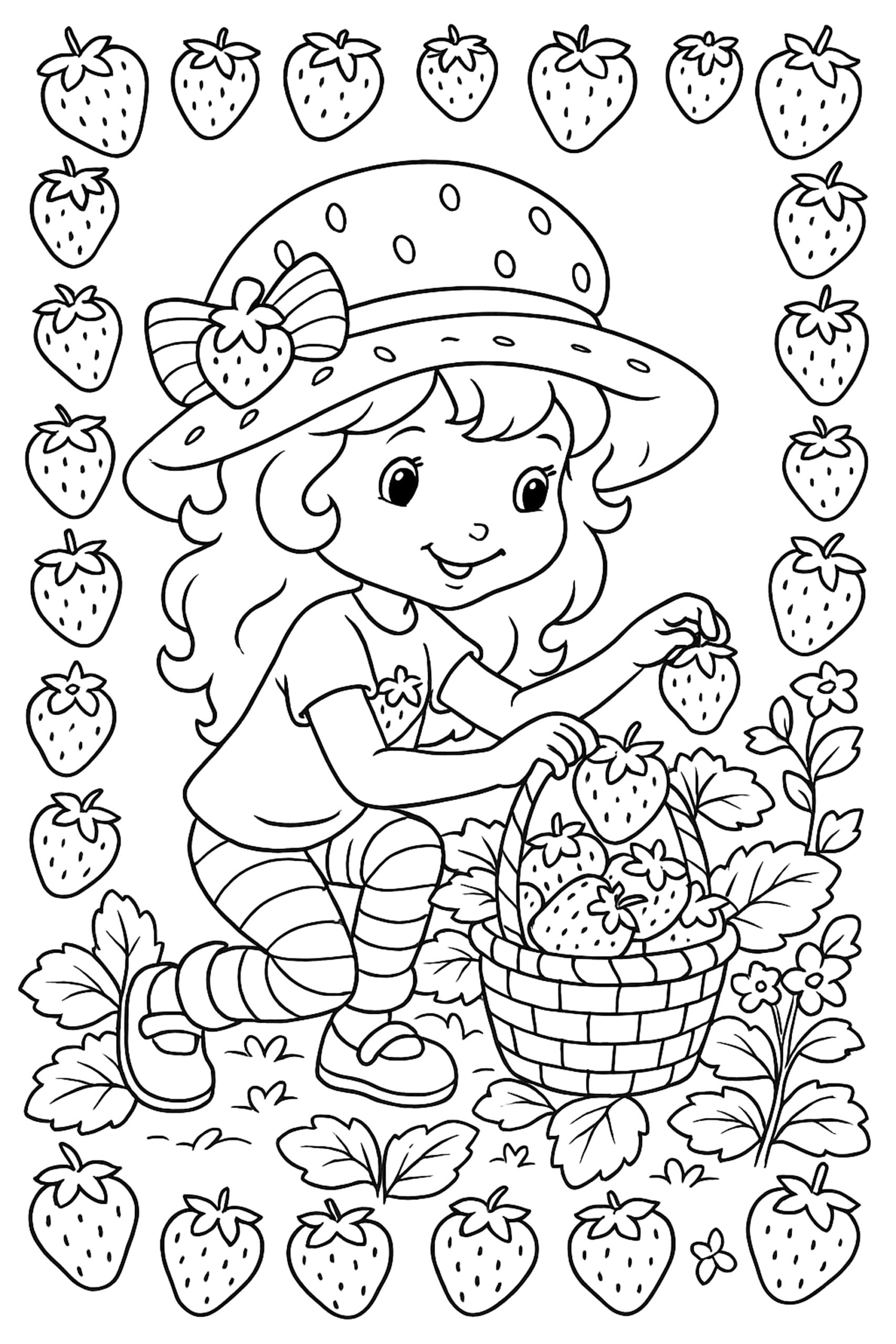 Strawberry Shortcake Coloring Page