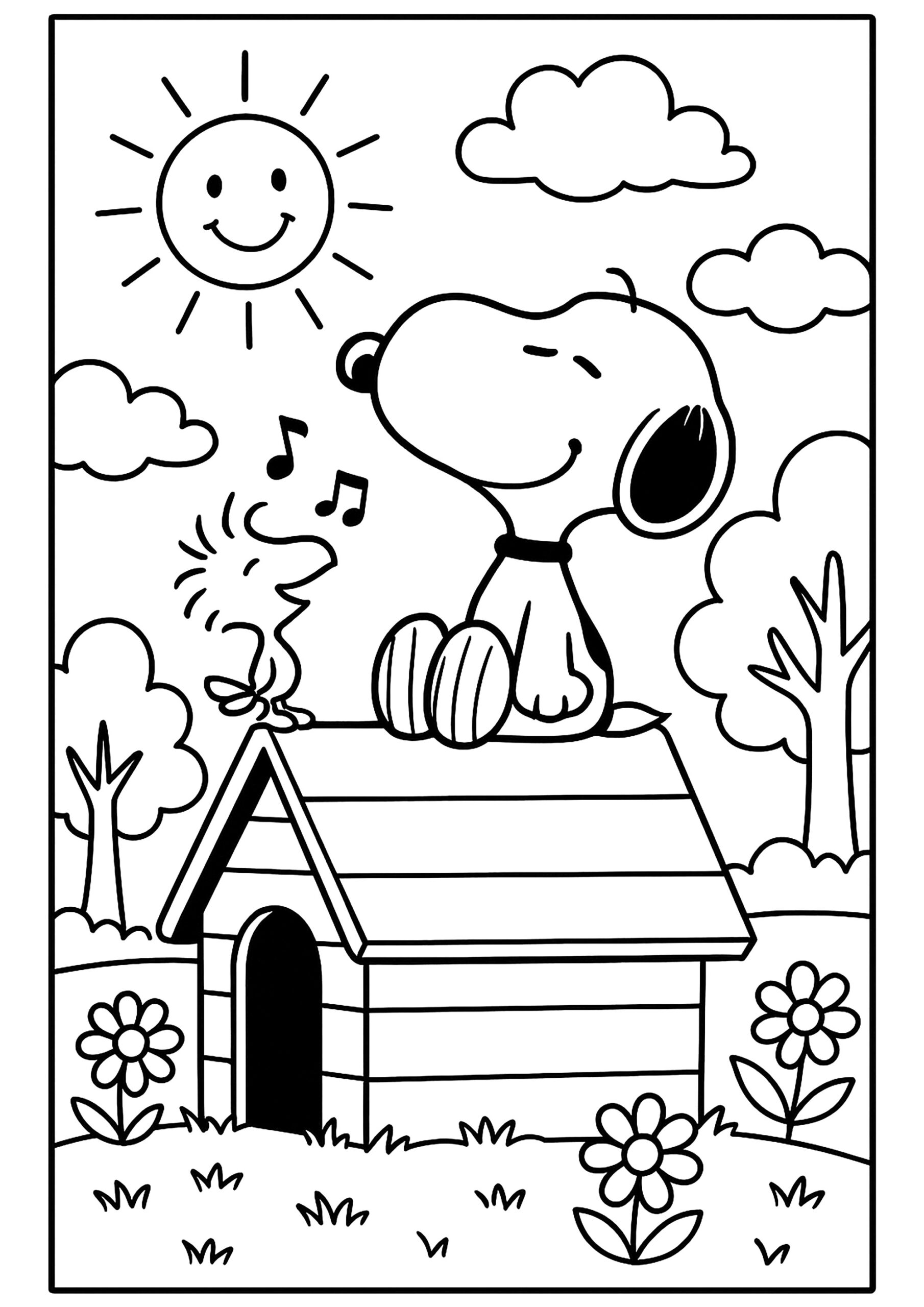 Coloring Pages Of Snoopy