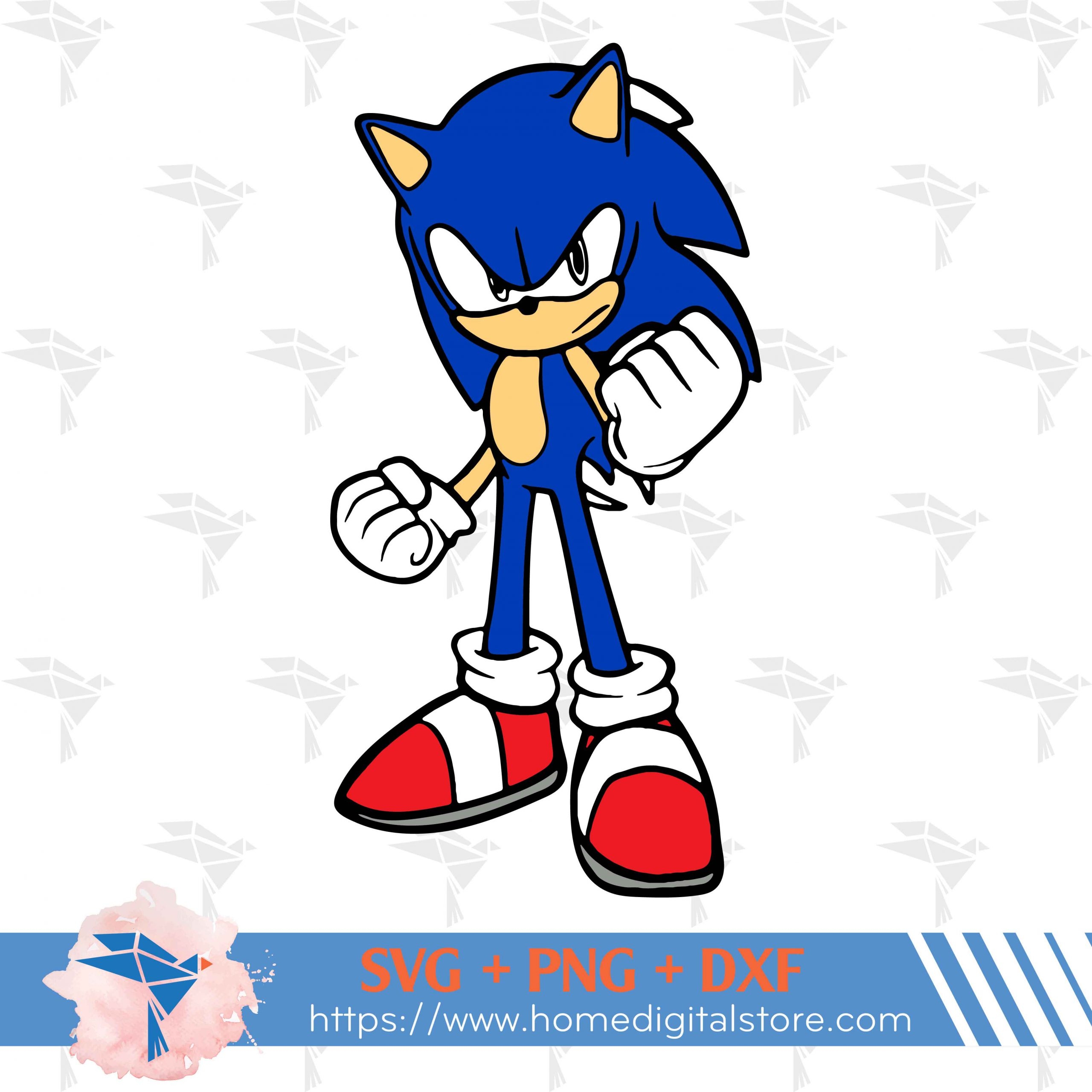 Sonic Free SVG PNG DXF Sonic Free SVG PNG DXF