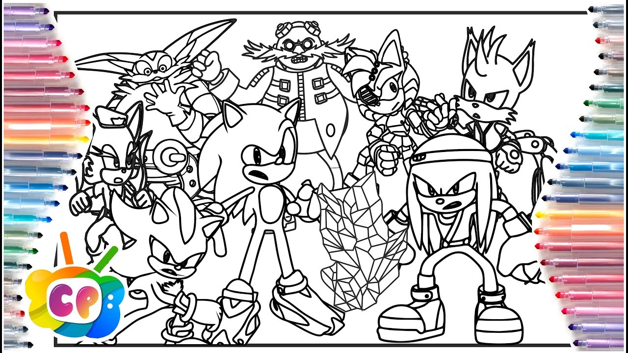 Sonic Prime Coloring Pages