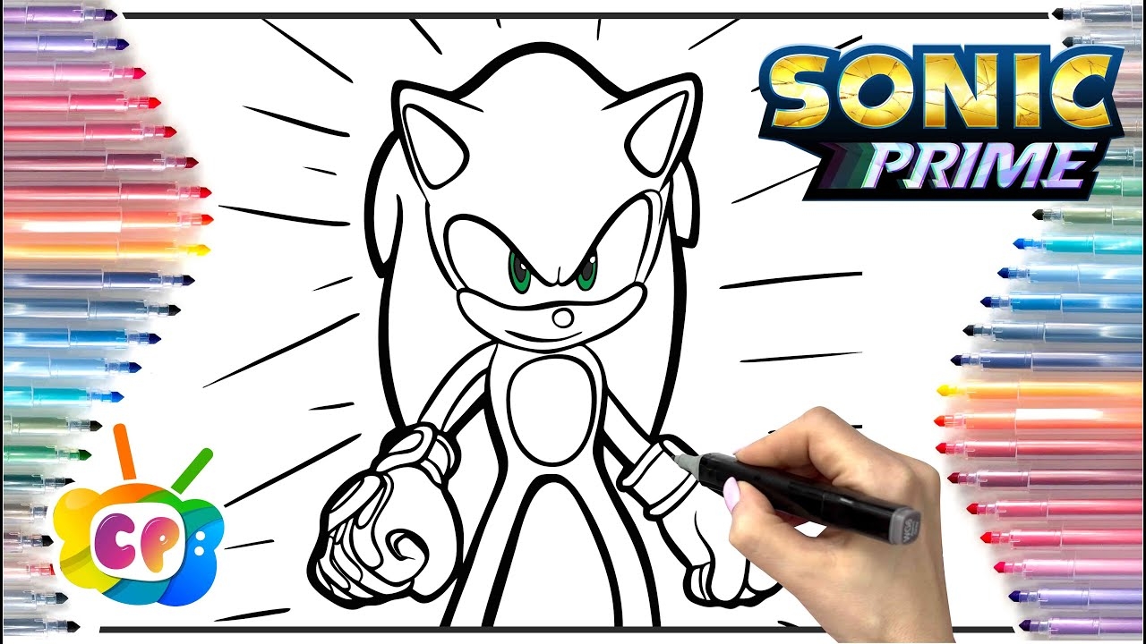Sonic Prime Coloring Page Sonic Prime 2024 Coloring Sonic Prime All Characters YouTube