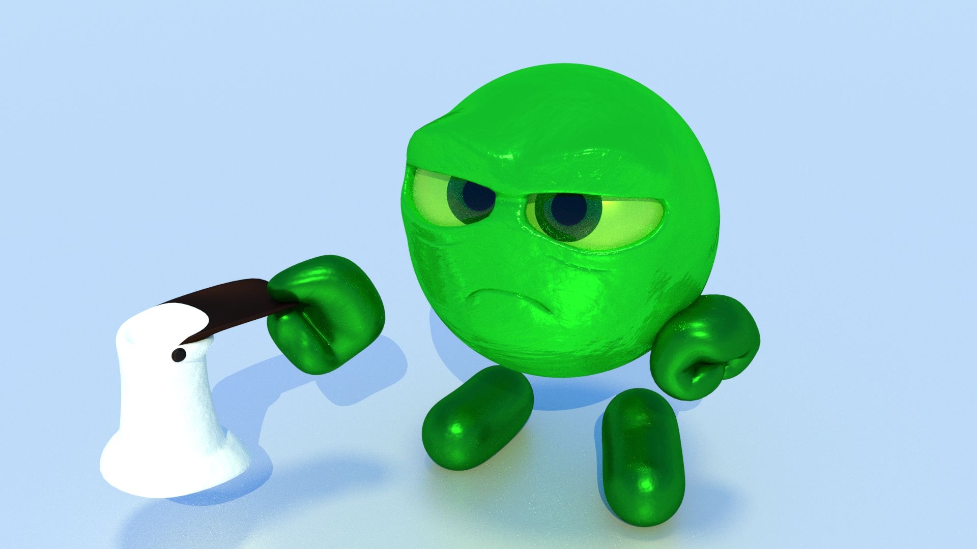 Sour Bill Wreck it Ralph 3D Model 15 blend Free3D