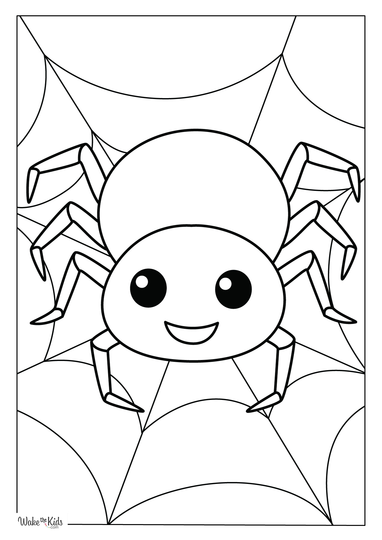 coloring page of a spider coloring page of a spider