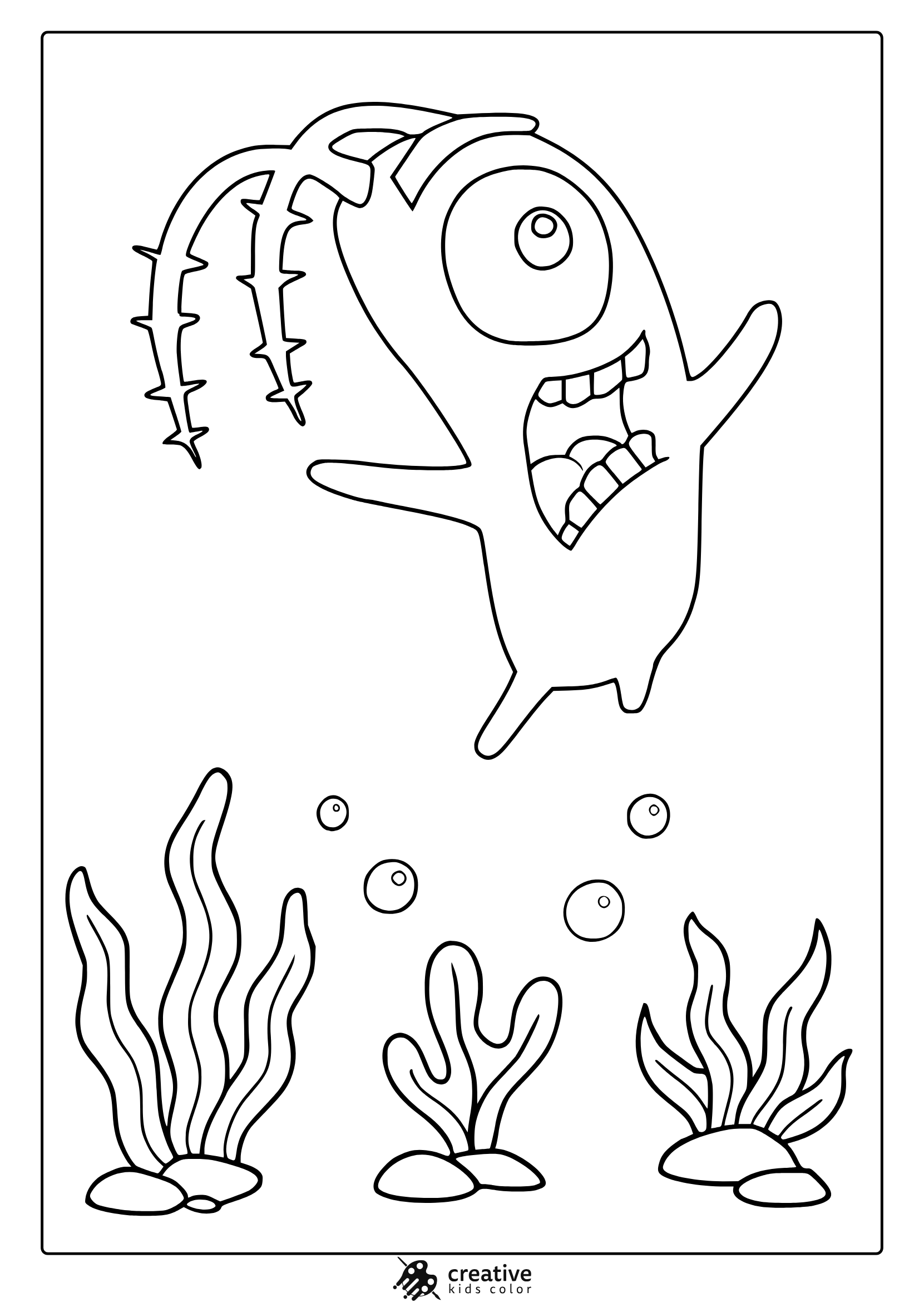 spongebob characters coloring pages