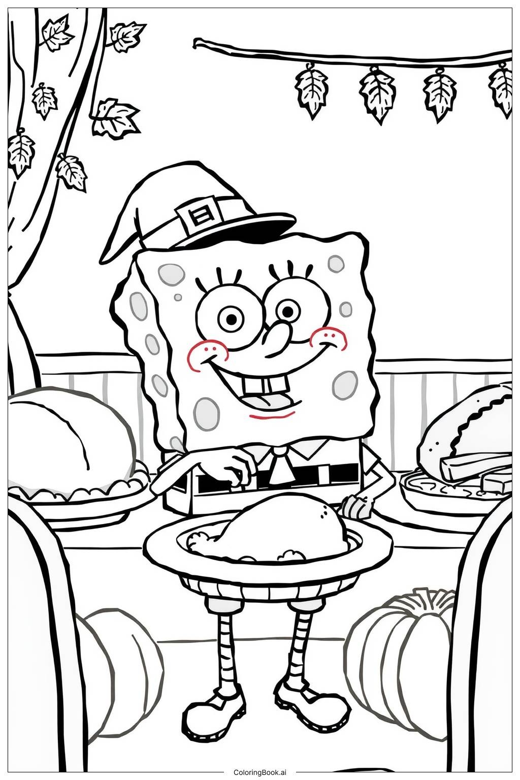 sponge bob color pages