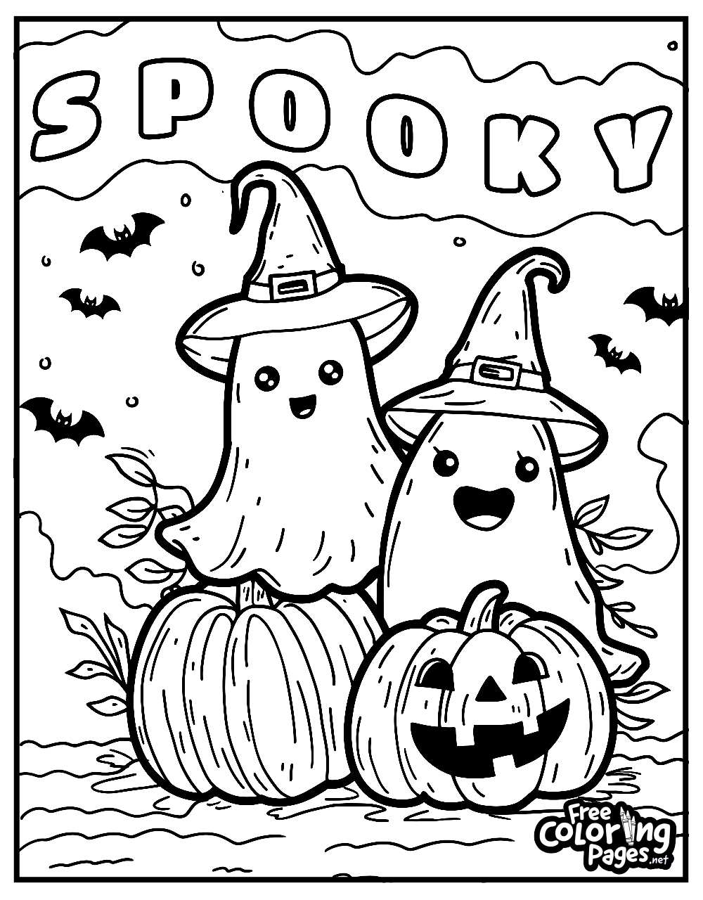 cute coloring pages halloween